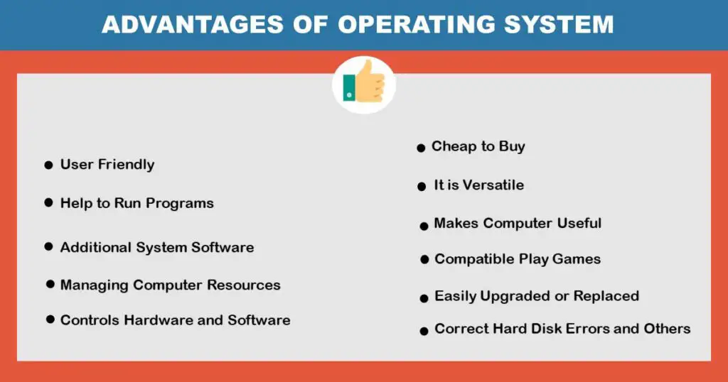 Advantages of Operating System