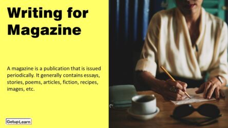 Writing for Magazine