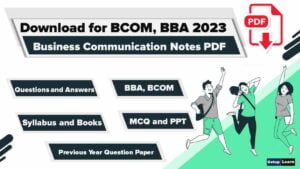 Business Communication Notes PDF