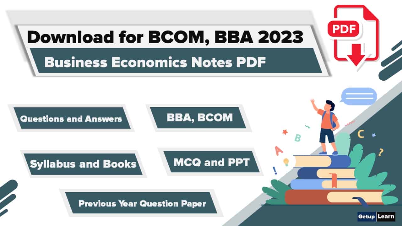 Business Economics Notes PDF