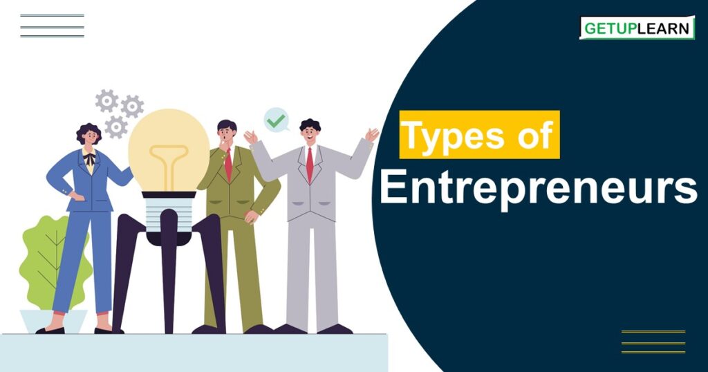 21 Major Types of Entrepreneurs | Explained | Getuplearn